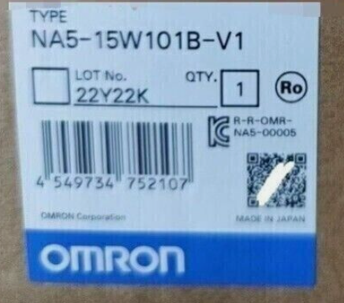 Omron NA515W101BV1 Smart Touch Screen - OMRON