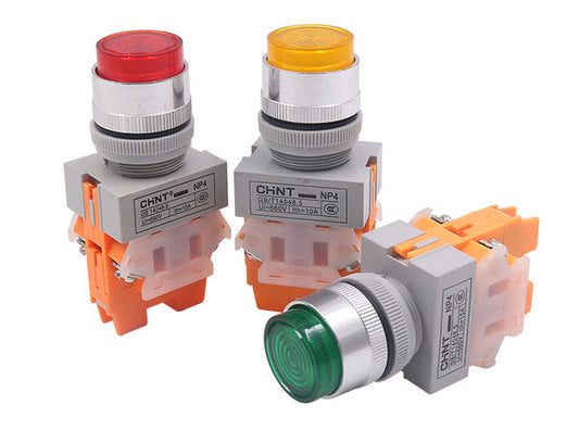 10PCS Chint NP4 Series NP4-11DZS Illuminated Pushbutton Switches Free Ship