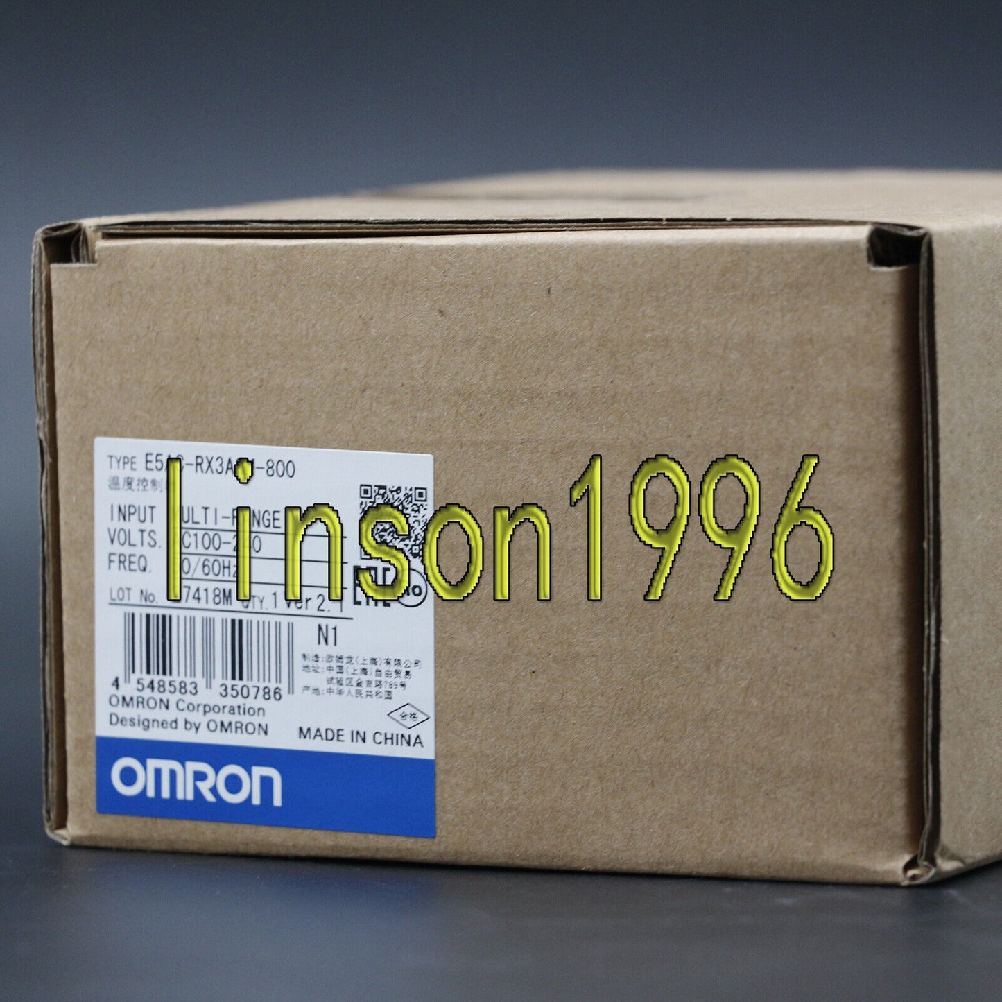 Omron E5AC-RX3ASM-800 Temperature Controller 100-240VAC - OMRON