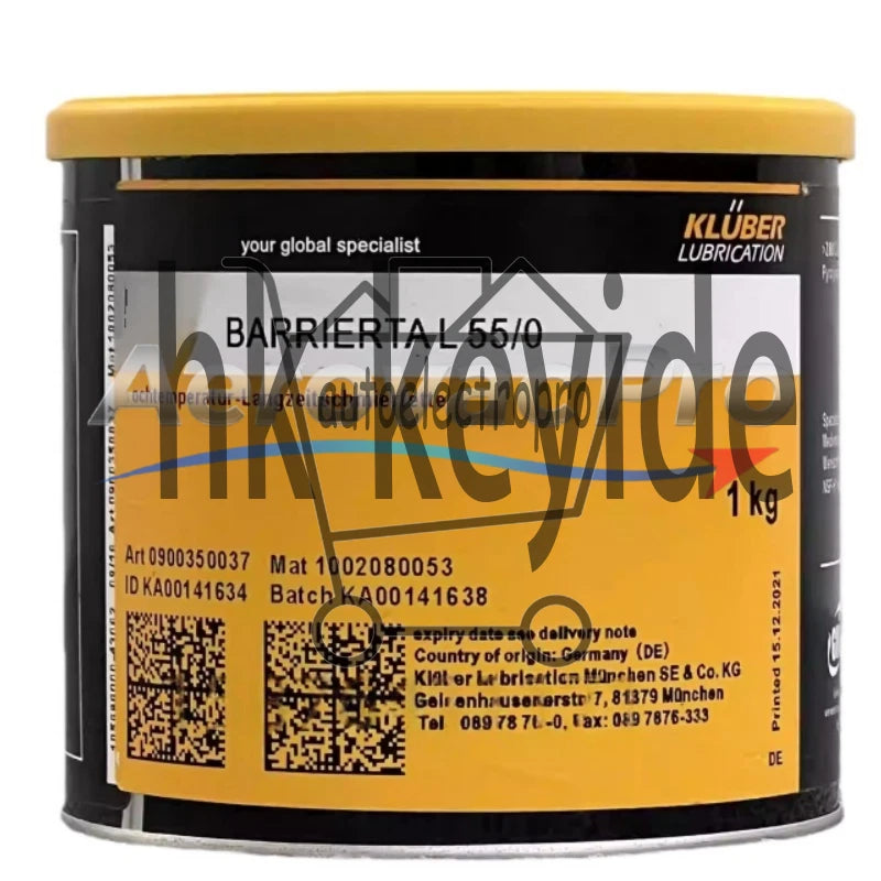 1Pcs KLUBER Lubrication Barrierta L 55/0 Grease 1Kg (2.2 LB) SAFE RELIABLE