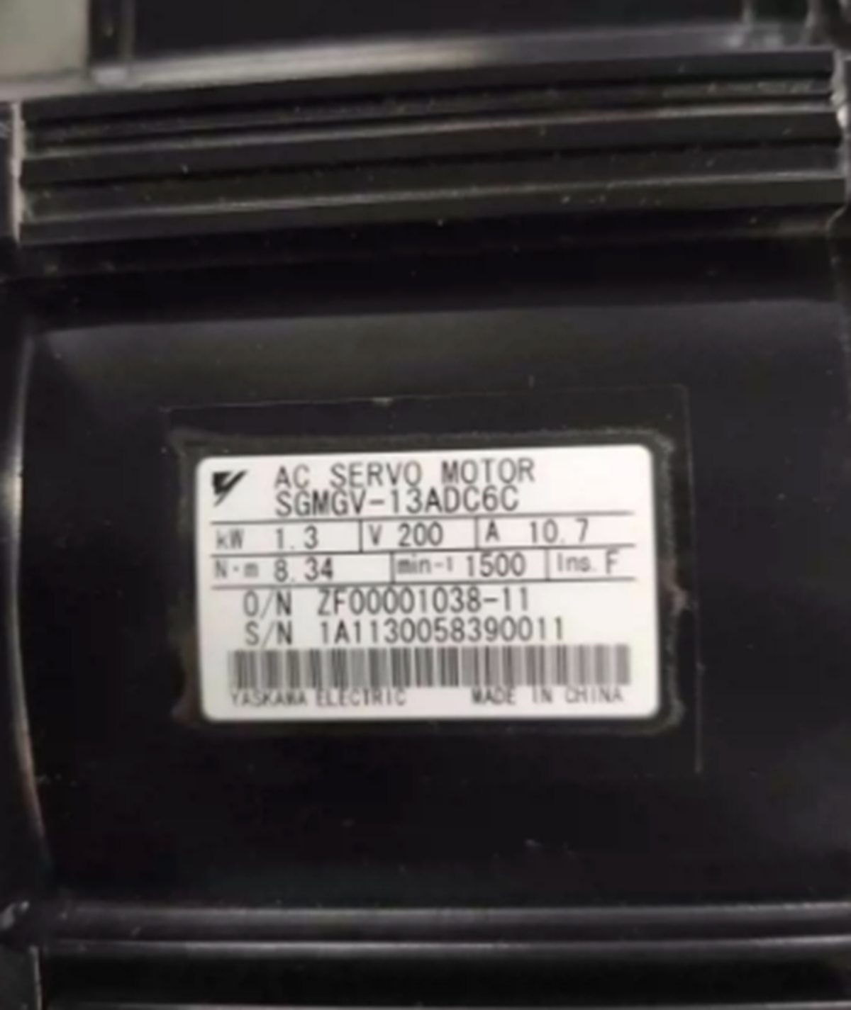 YASKAWA AC Servo Motor SGMGV-13ADC6C - YASKAWA