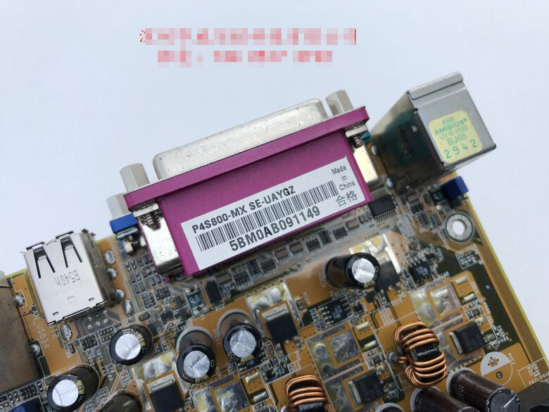 1pcs 478 motherboard P4S800-MX SE test OK