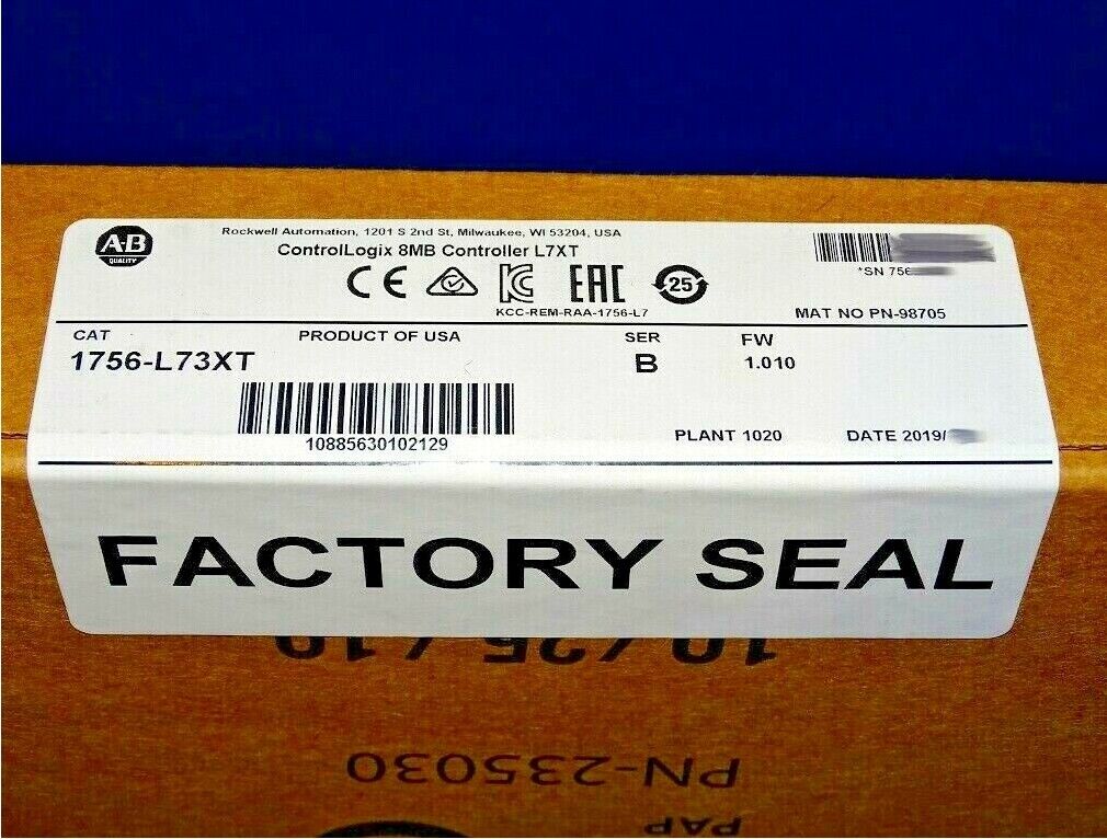Allen-Bradley 1756-L73XT 1PC NEW IN BOX - ALLEN-BRADLEY