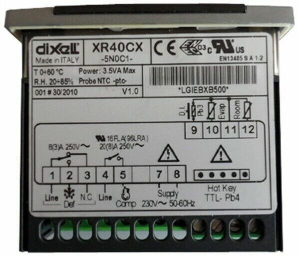 new 1PCS For DIXELL Controller XR40CX-5N0C1 XR40CX 5N0C1 - DIXELL