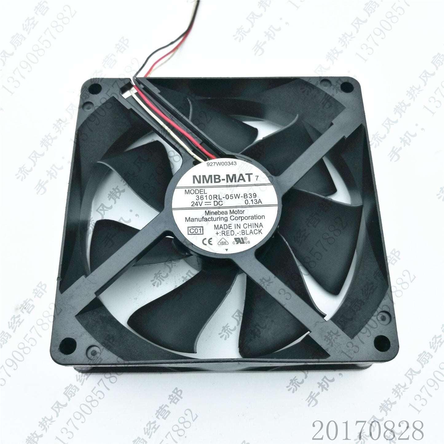 NMB 3610RL-05W-B39 9025 DC24V 0.13A 9CM 3-Wire Inverter Cooling Fan