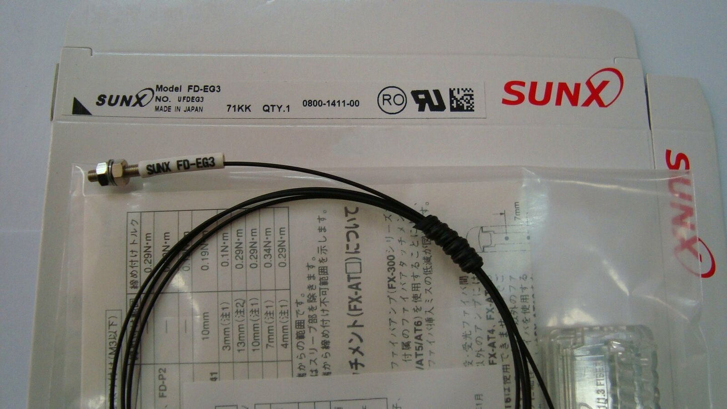 Single Unit Boxed PANASONIC Fiber Sensor FD-EG3 - PANASONIC