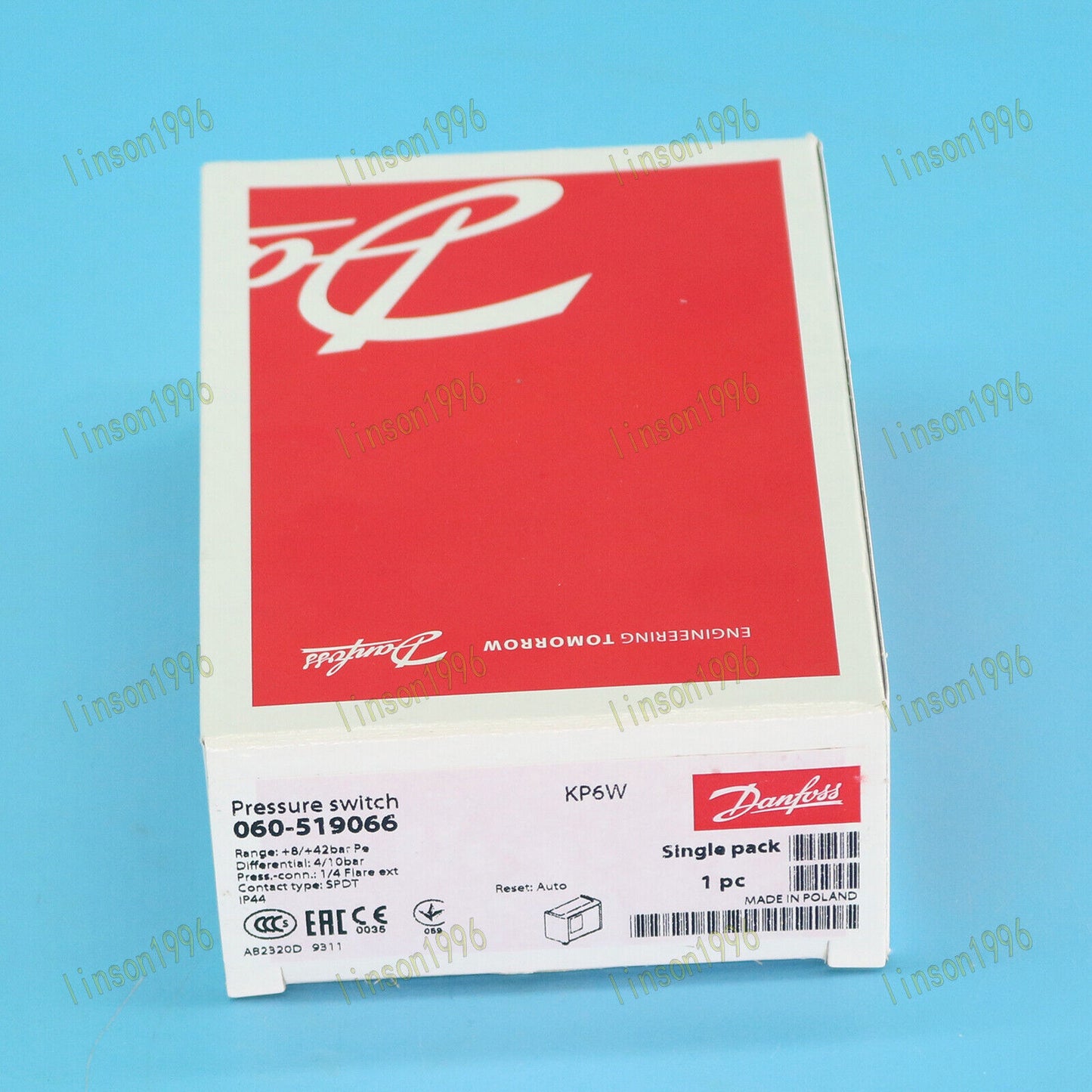 Danfoss Pressure Switch KP6W 060-519066 - DANFOSS