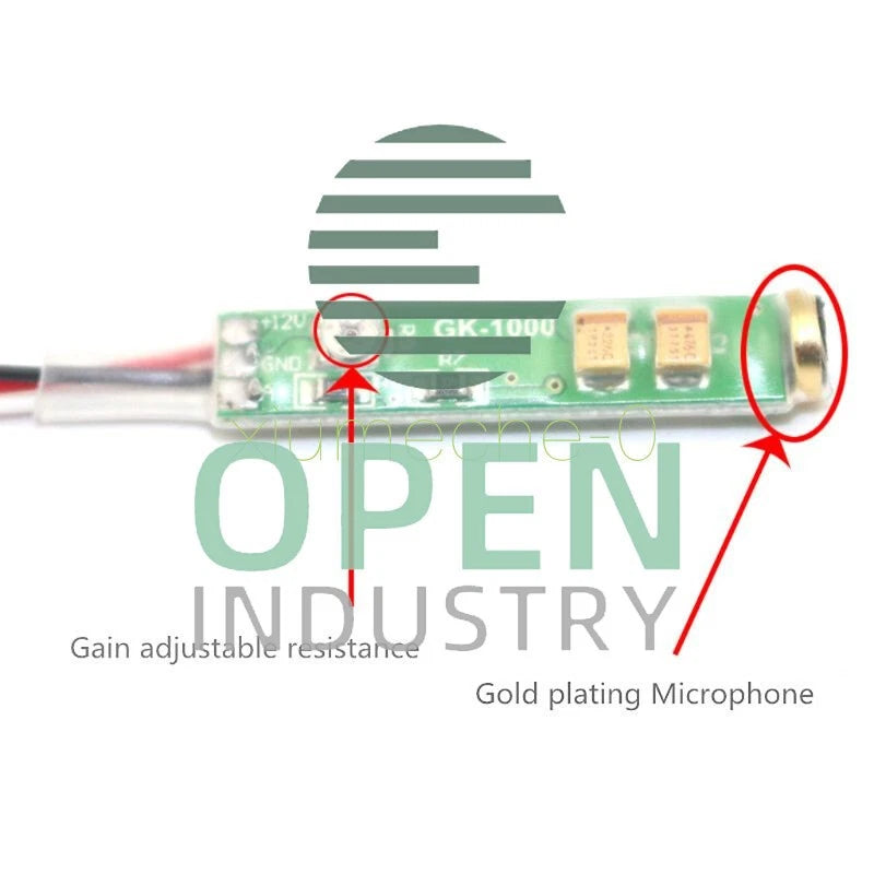 MIC Microphone Module Audio Pickup Adapter Module with Pre-amplifier