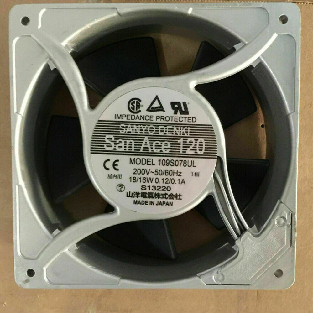 1pcs Sanyo 109S078UL 200V 18/16W 120*120*38MM 120mm AC cooling fan