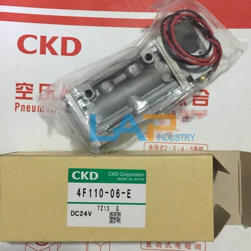 CKD Solenoid Valve 4F110-06-E DC24V - New and Ready to Use - NONE