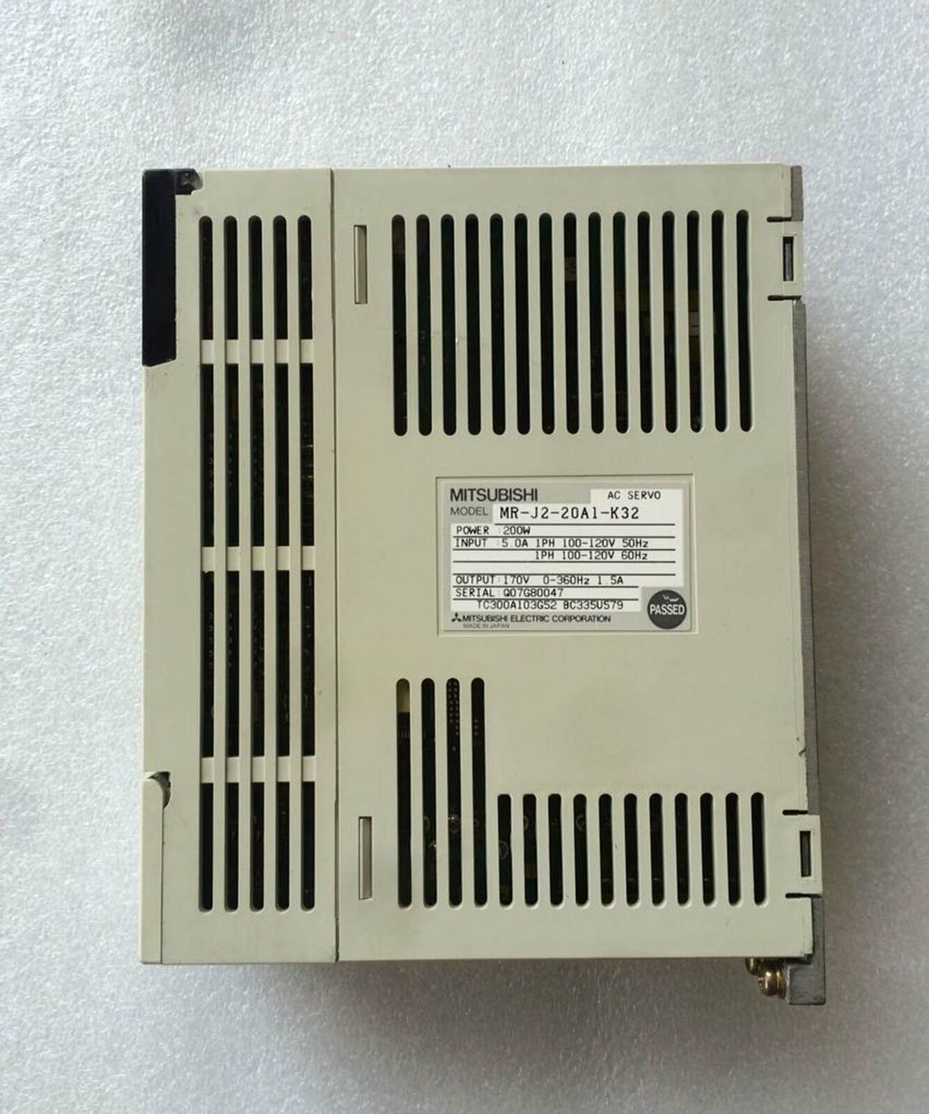 Used Mitsubishi PLC MR-J2-20A1-K32 in Excellent Condition - ONE MITSUBISHI