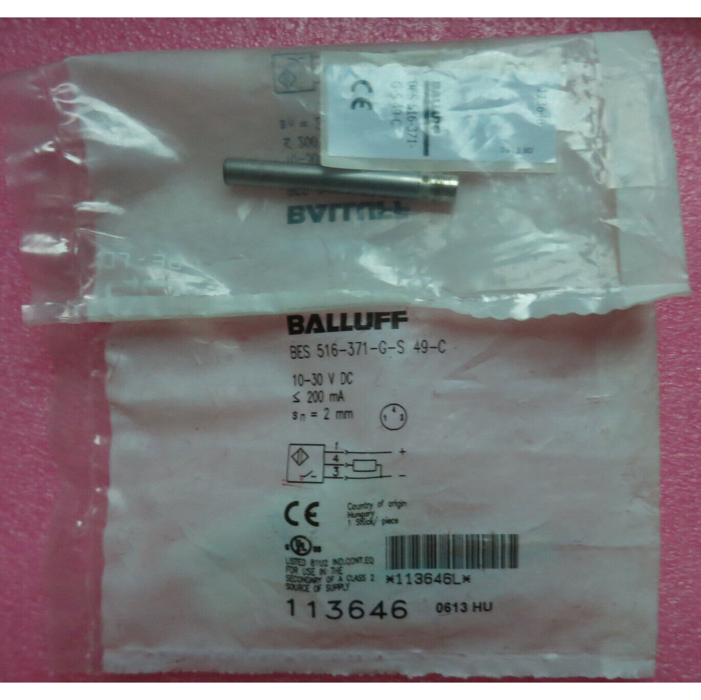 1PC Balluff BES 516-371-G-S49-C Proximity Switch Sensor Fast - BALLUFF