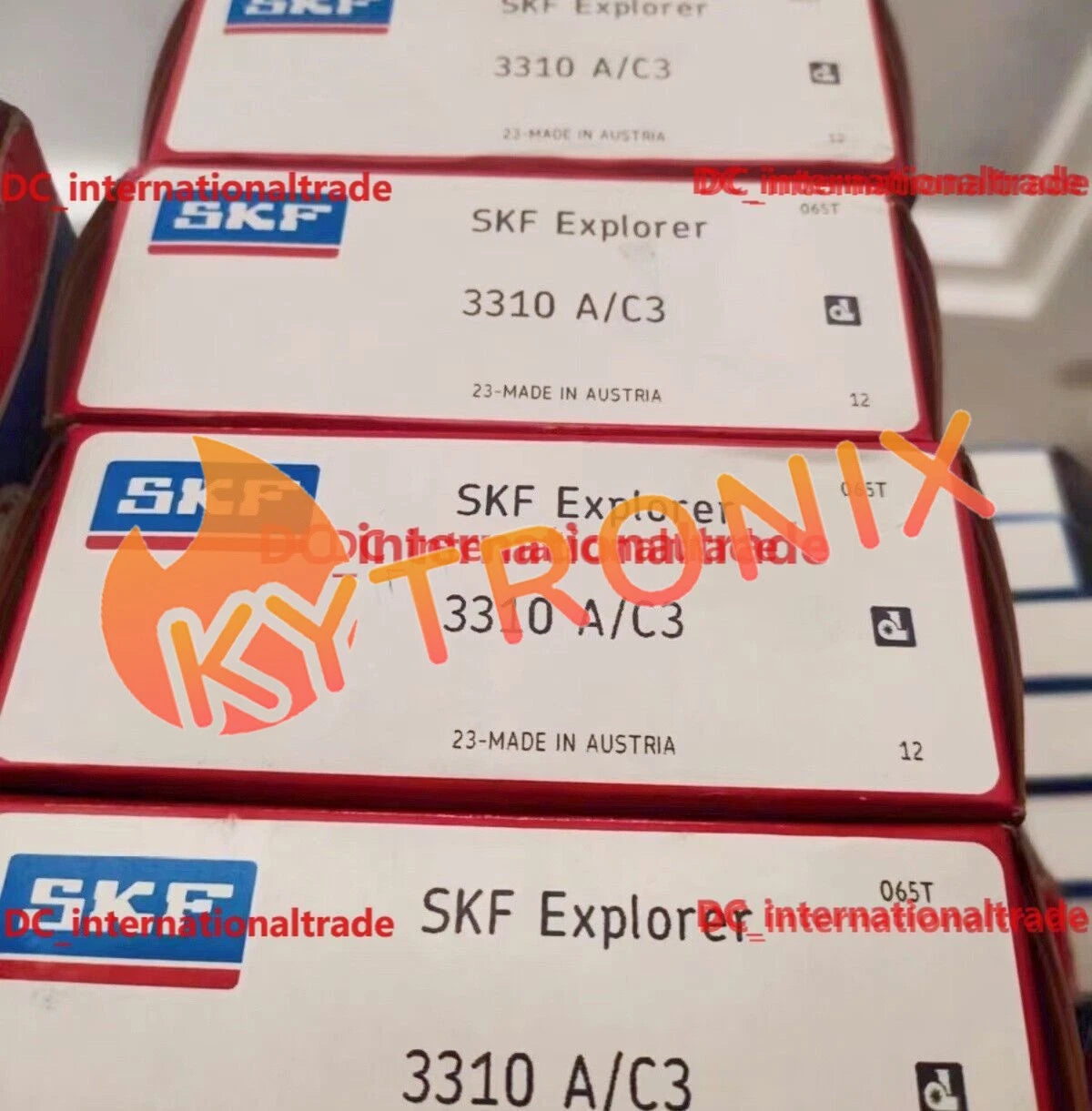 SKF 3310 A/C3 double row angular contact ball bearing 1PCS