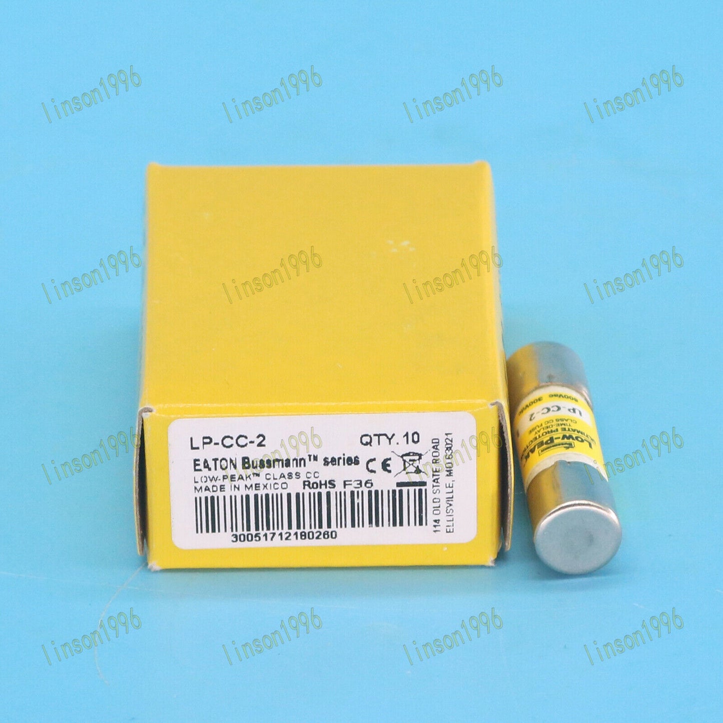 10 Piece Bussmann LPCC2 2A 600V Time Delay Fuse - BUSSMANN