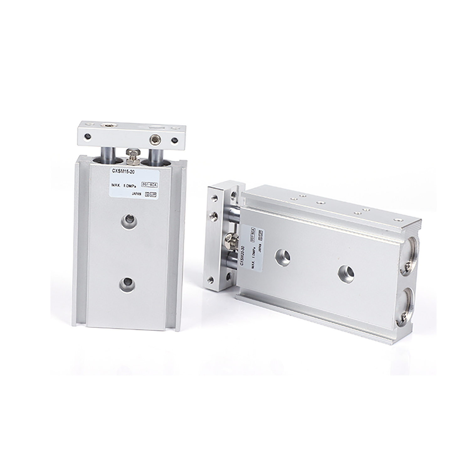 SMC CXSM15-45 Double Rod Guided Air Cylinder, Dual Rod Slide Unit - SMC