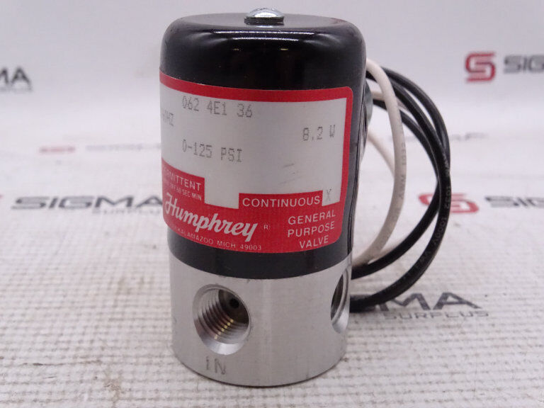 HUMPHREY 062-4E1-36-120-50/60 VALVE: High-Performance Valve - HUMPHREY
