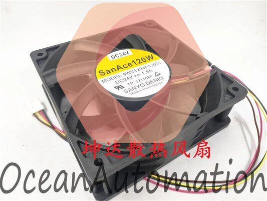 1 PCS Sanyo Fan 9WV1224P1J601 DC 24V 1.5A 12038 12CM 4-wire cooling Fan