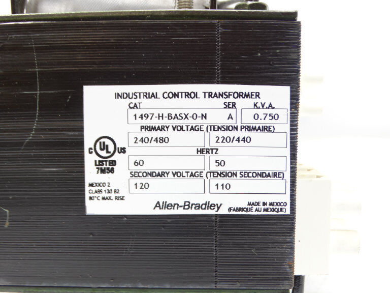 Allen Bradley 1497-H-BASX-0-N Series A Transformer with 230V 1800VA 60Hz - ALLEN BRADLEY