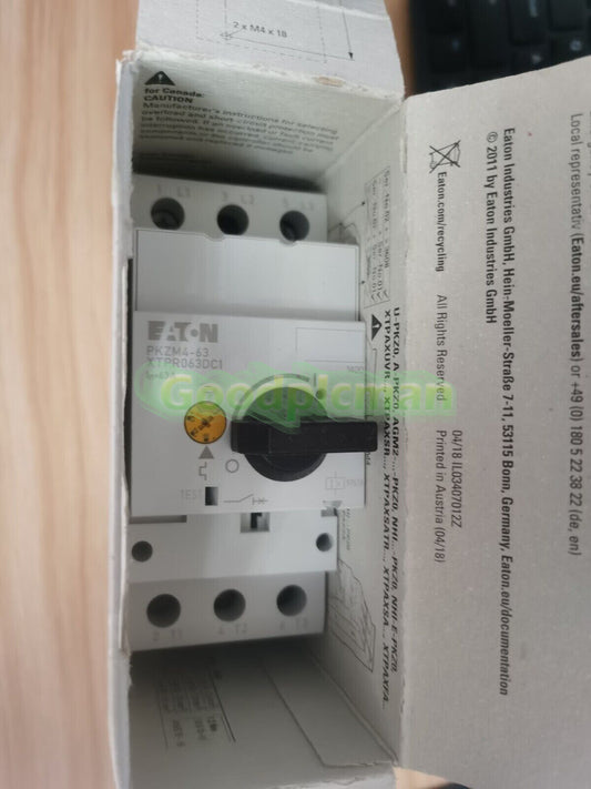 1PCS Eaton Moeller PKZM4-63 XTPR063DC1NL Circuit Breaker 55-63A