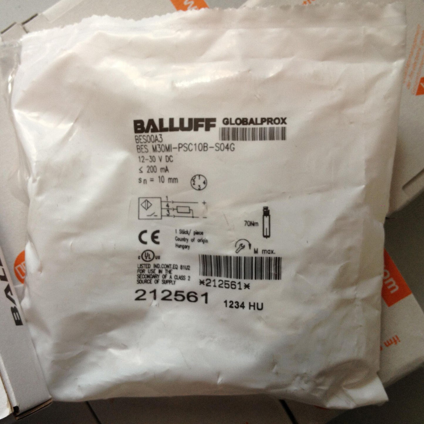 BALLUFF Proximity Switch BES M30MI-PSC10B-S04G - BALLUFF