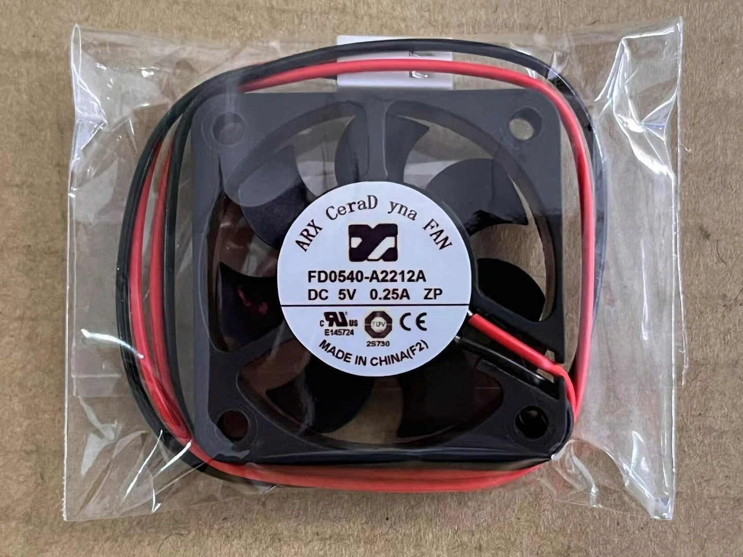 ARX FD0540-A2212A DC5V 0.25A 2Pin Cooling Fan 40*40*10MM #ke