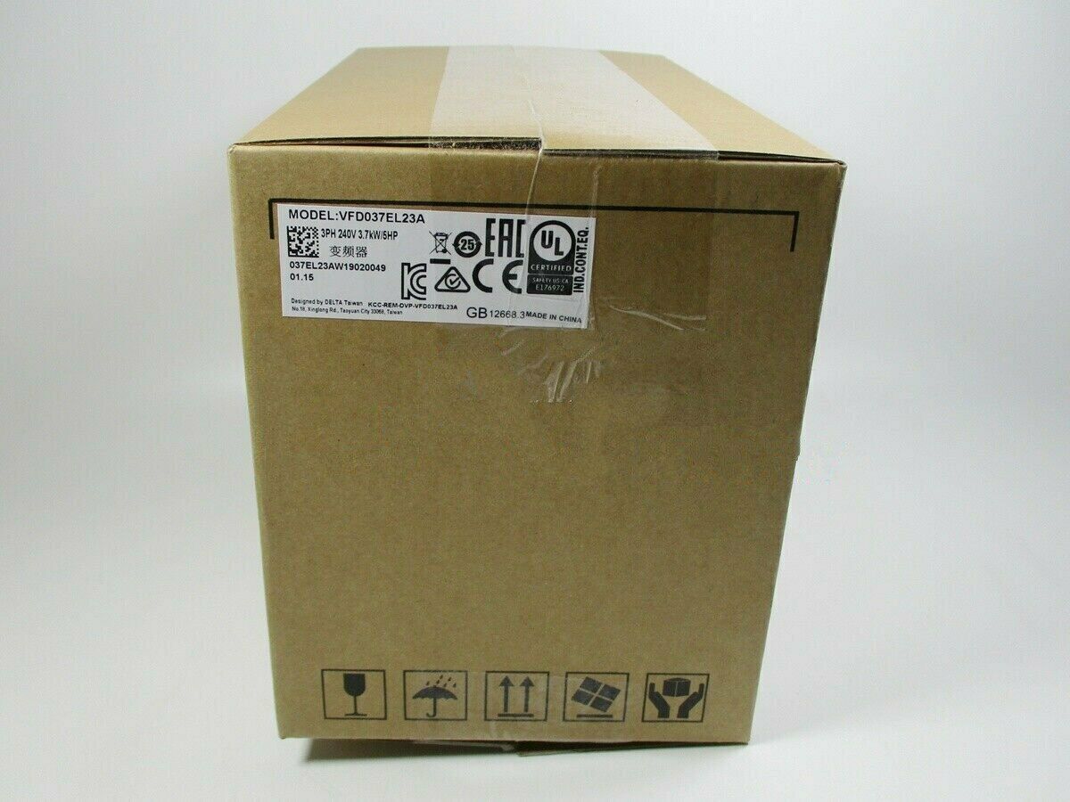 new DELTA VFD Inverter VFD037EL23A 3.7KW 5HP 3PHASE 220V 600Hz - DELTA