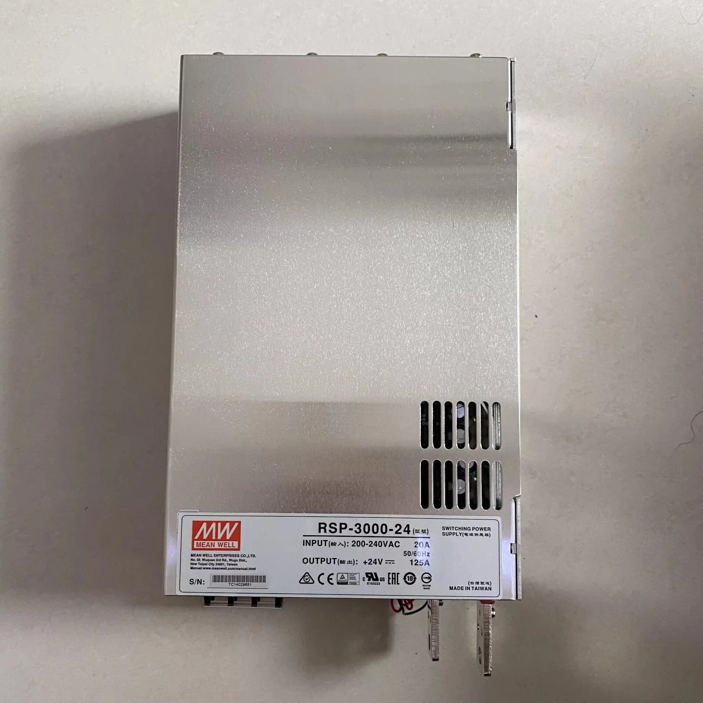 Meanwell RSP-3000-24 24V 125A PFC Adjustable Voltage Parallelizable Power Supply