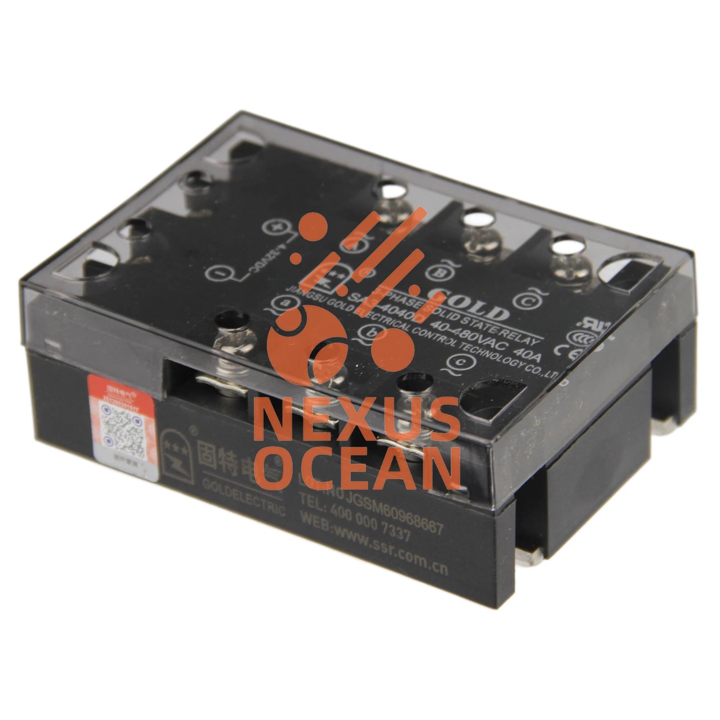 GOLD SA3-4040D 3-Phase Solid State Relay 40A 480VAC