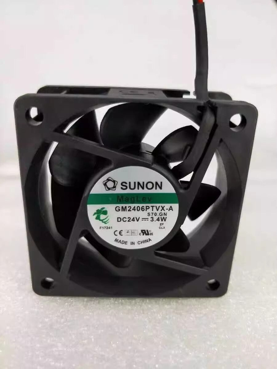 SUNON GM2406PTVX-A 6025 DC24V 3.4W 6CM 2-Wire Silent Cooling Fan