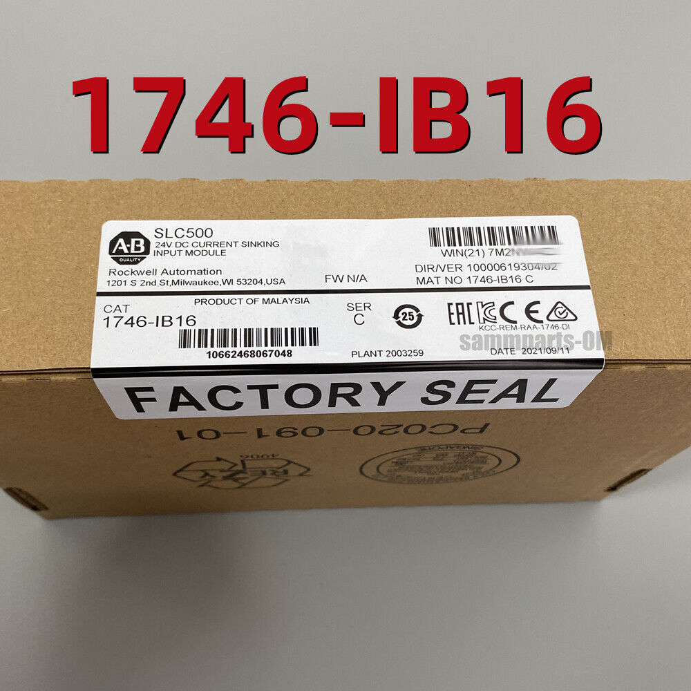 1746-IB16 AB SER D SLC 500 Digital Input Module PLC New Factory Sealed - SIGMA