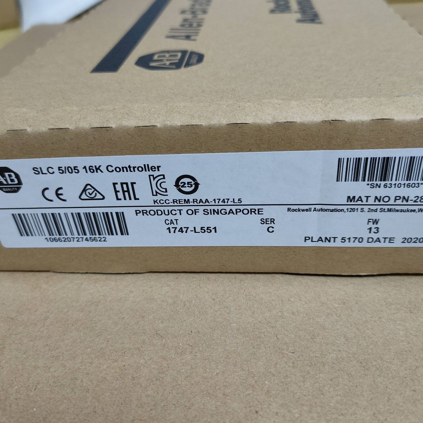 Allen-Bradley SLC 500-16K Controller Module NEW Factory Sealed - ALLEN-BRADLEY