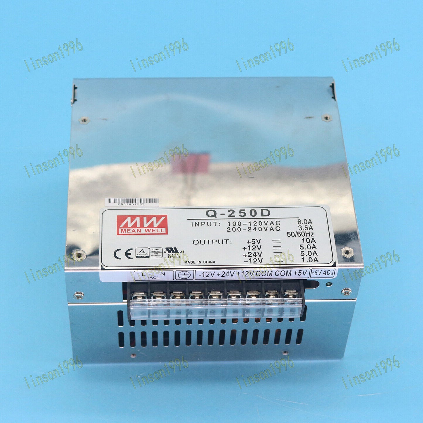 MEANWELL Switching Power Supply Q-250D 100-240V 6.0A 3.5A - MEANWELL