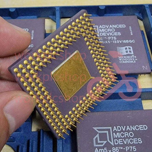 AM5X86-P75 AMD AM486DX5-133V16BGC CPU 32-Bit PGA168