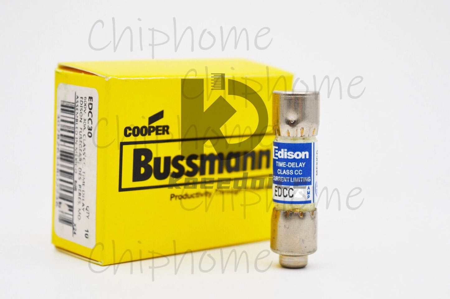 Edison EDCC8 Fuse 8 Amp 600V Slow Blow Class CC Time Delay Fuse Bussmann EDCC-8.