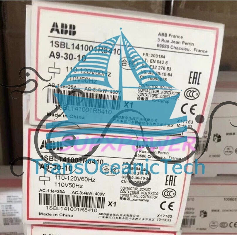 1pc ABB A9-30-10 Contactor 110V50Hz/110-120V60Hz 1SBL141001R8410 @*