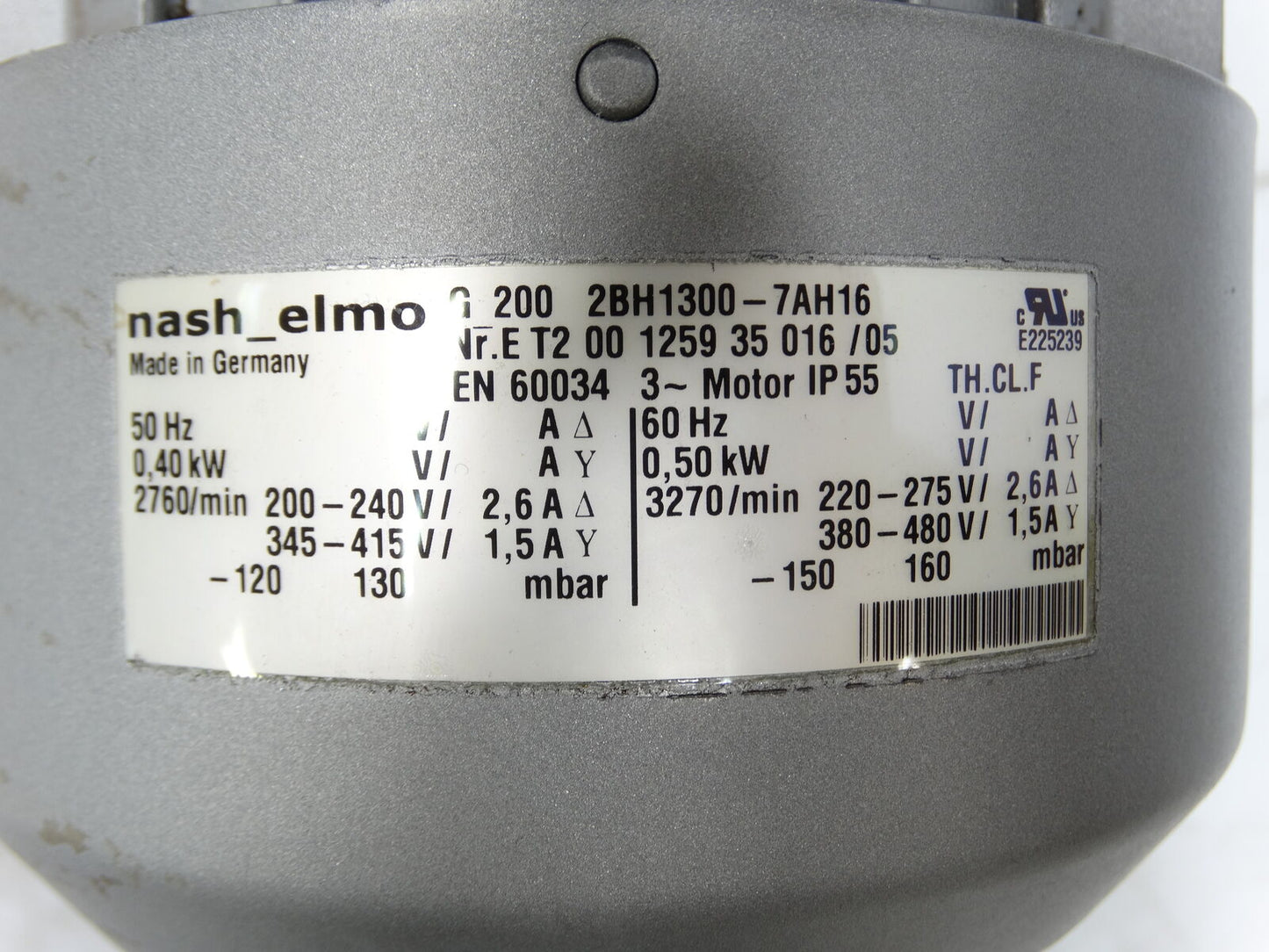 2BH1300-7AH16 BLOWER | 1300 CFM Dual Speed BLOWER - GARDNER DENVER