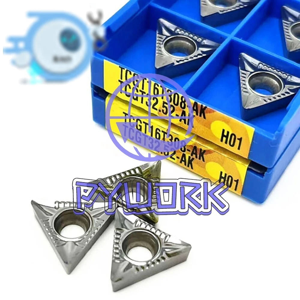 20Pcs TCGT16T308-AK TCGT32.52-AK CNC Quality Indexable Carbide Inserts TCGT16