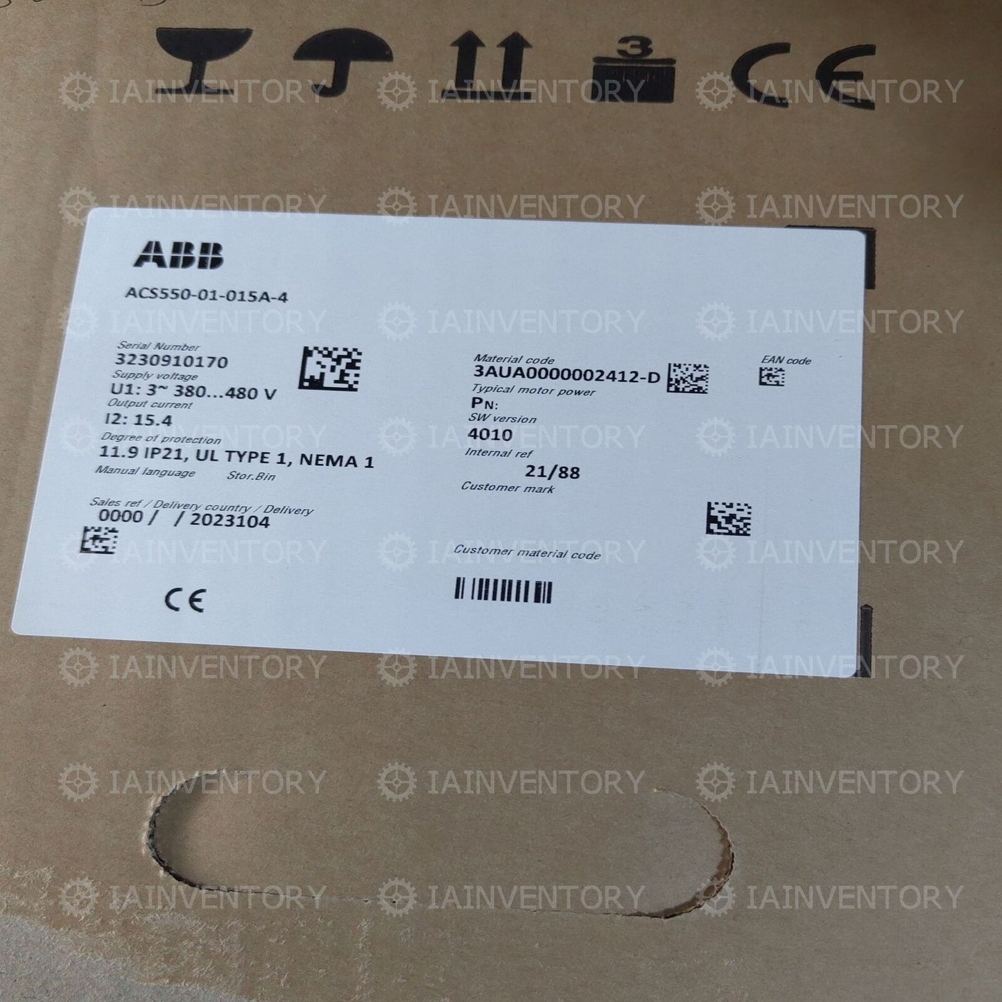 ABB Inverter ACS550-01-015A-4 1 year warranty - ABB