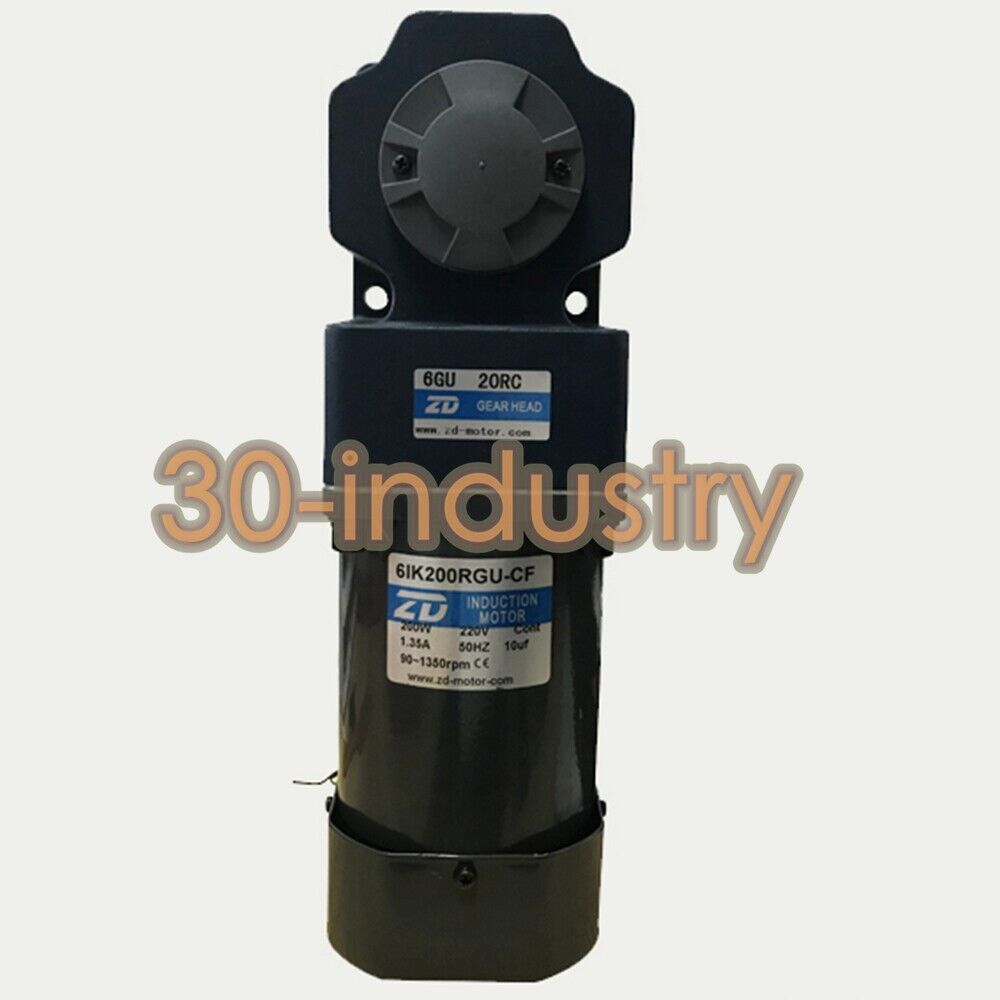1PC New For ZD 200W Reduction motor 6IK200RGU-CF/6GU20RC 220V 1.35A 90-1350r/min - KOEED