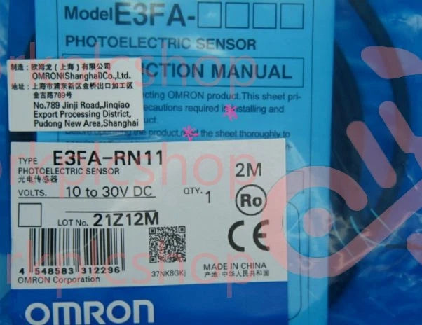 E3FA-RN11 E3FA RN11 10-30VDC 2M Omron Photoelectric Sensor free shipping