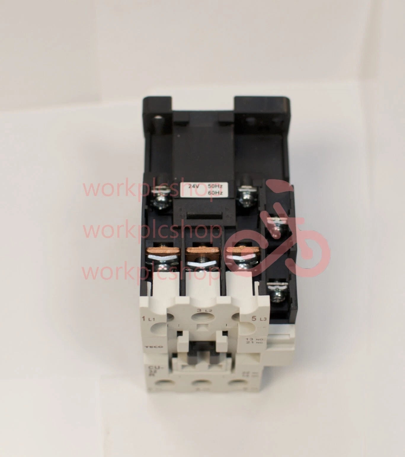 TECO CU-32R magnetic contactor, 50 Amp, 3 phase, 24v coil, 3A1a1b (NO and NC)