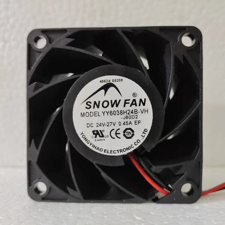 SNOWFAN YY6038H24B-VH 24V 0.45A Welding machine cooling fan