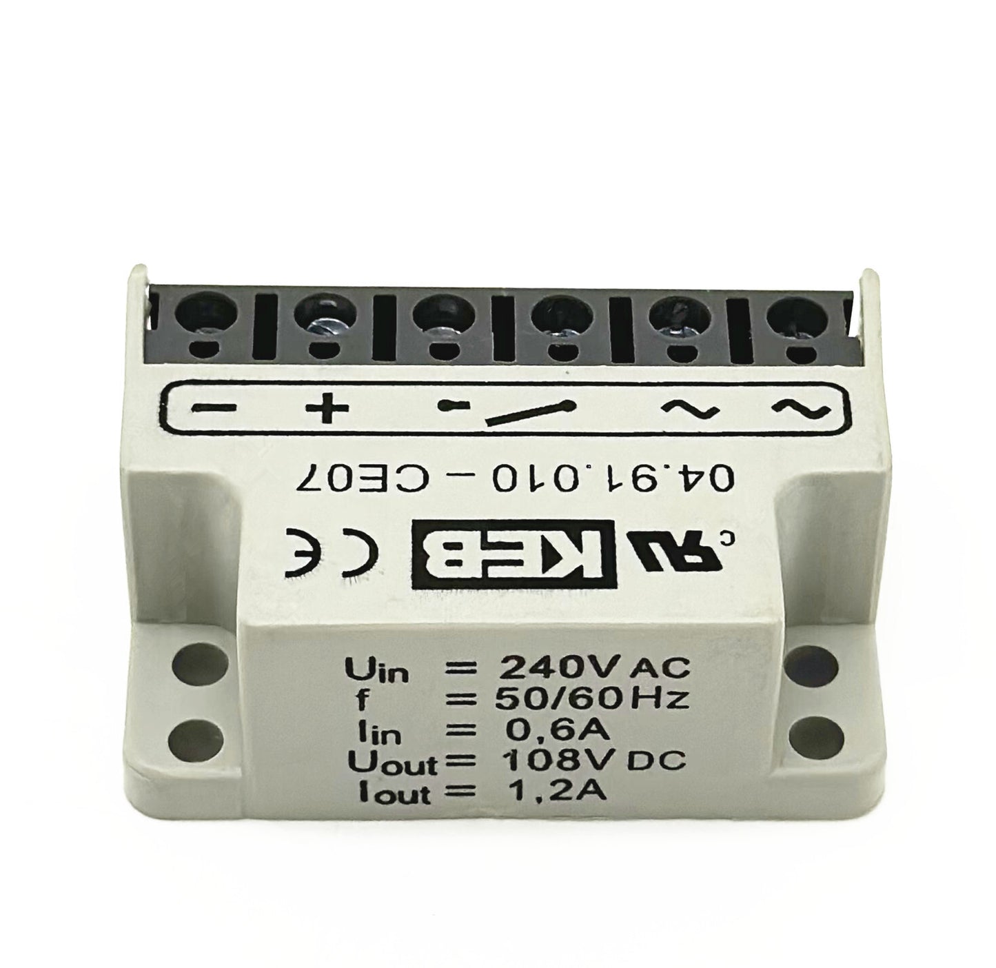 new KEB 04.91.010-CE07 Uin 500VAC 1,0A 0,45*Uin 50/60Hz Half-wave rectifier module