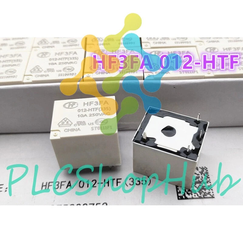 5Pcs HONGFA HF3FA 012-HTF 12VDC Power Relay 4Pins 10A 250VAC
