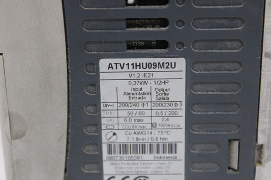 used Telemechanique ATV11HU09M2U Variable Speed Drive - TELEMECHANIQUE