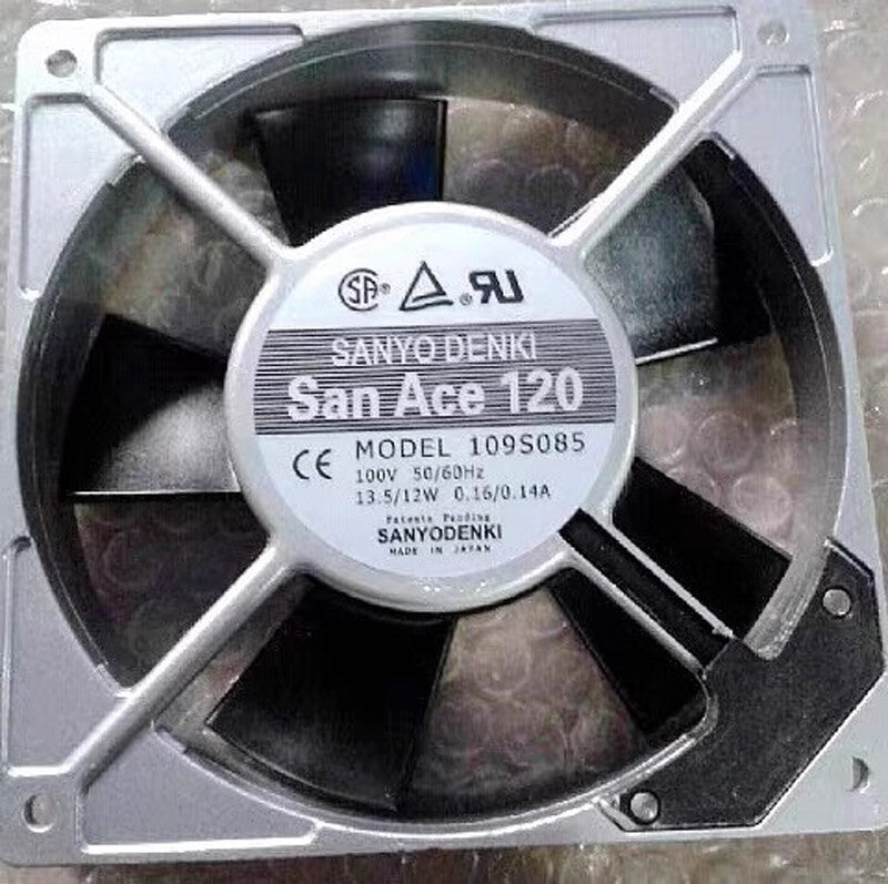 Sanyo san Ace 120 109S085 100V 0.16A/0.14A 12025 12CM Axial Cooling Fan