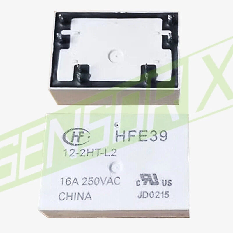 1Pce HongFa HFE39 12-2HT-L2 12VDC POWER LATCHING RELAY 16A 250VAC 8Pins~