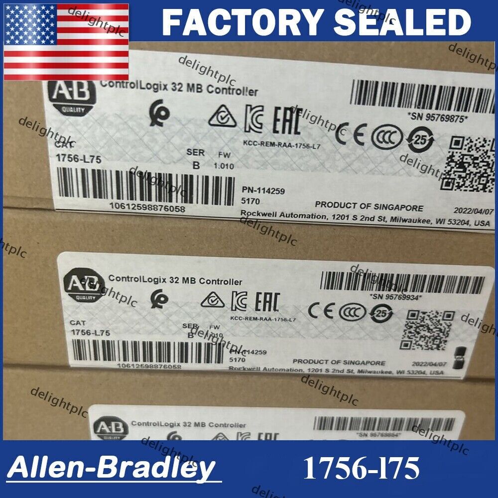 Sealed Allen Bradley 1756-L75 ControlLogix Controller 32MB - ALLEN BRADLEY