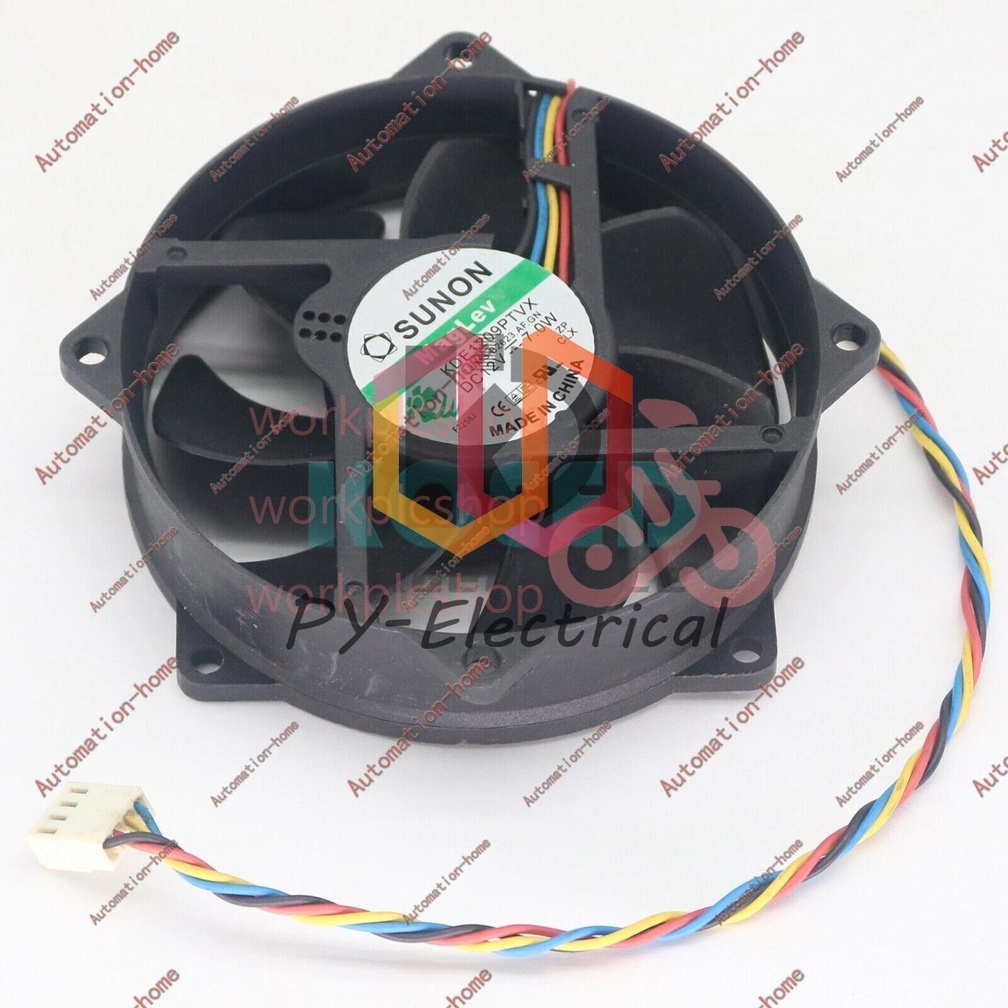 Sunon KDE1209PTVX 12V 7.0W 4Pin 90/80mm x25mm CPU Round Cooling Fan#XR