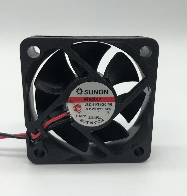 SUNON ME50151V3-000C-A99 5015 12V 0.78W 5CM 2-Wire Silent Cooling Fan